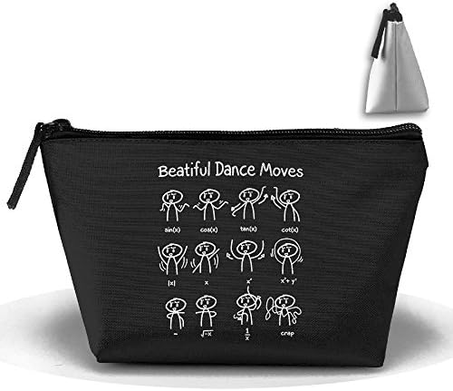 CUUO Dance Moves Math Portable Toiletry Bag Make Up Cosmetic Bag Storage Organizer Lady Hand Travel