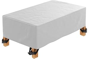 ZIEWEE Patio Furniture Covers Outdoor Table Furniture Cover Waterproof Rectangle 600D Patio Sectional Couch Set Cover for Deck Lawn and Backyard Wind Dust Proof Anti-UV 144"L x 48"W x 30"H/360x120x75cm