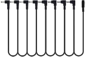 Security-01 Guitar Pedal Power Supply Splitter Cable, 1 to 8 Way Daisy Chain Cables,8 Ways Guitar Effects Pedal Accessories M
