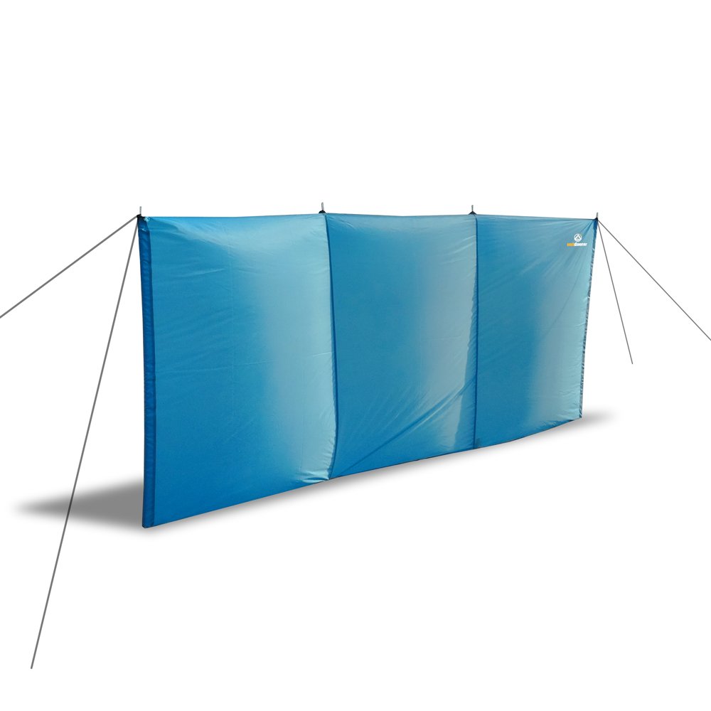 Outdoorer Beach windscreen Aeolus II, 3m x 1.3m from incl. sandpegs, UV 60, light, small pack size - ideal privacy/wind protection for beach and garden