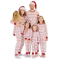The Children's Place Baby Group 1-Family Matching, Christmas Pajama Sets, Cotton, Fairsile-Red