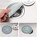 Rubber Hair Stopper Hair Catcher Durable Silicone 4 Pack Filter for Kitchen Bathroom and Bath tub Hair Stopper Shower Drain Covers Easy to Install and Clean
