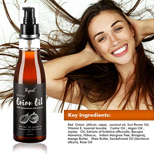 image for Ryaal Hair Food Onion Hair Oil - Nourishing Hair Fall Treatment with 1