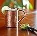 Inspired Basics Solid Moscow Mule Copper Mug Hammered Type Moscow Mule Mug 16 Oz with No Lining