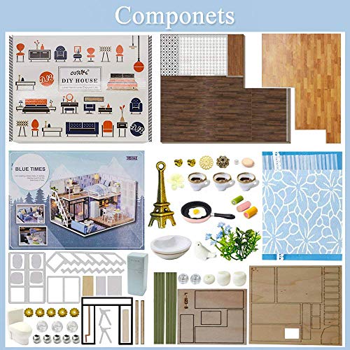 6 CuteBee+Dollhouse+Miniature+Furniture+DollHouse