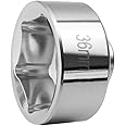 Ibetter 36mm Oil Filter Socket For Some Ford F250,BMW,Mercedes,Mini,VW,Audi,Volvo and Porsche, Low Profile 6-Point Filter Cap Wrench, Heavy Duty 3/8" Drive Removal Tool