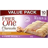 Fiber One Cheesecake Bar, Salted Caramel, Dessert Bar, 10 Fiber Bars, 13.5 oz (Value Pack)