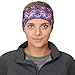 TrailHeads Women's Print Ponytail Headband – 12 prints - Made in USA - purple geometric
