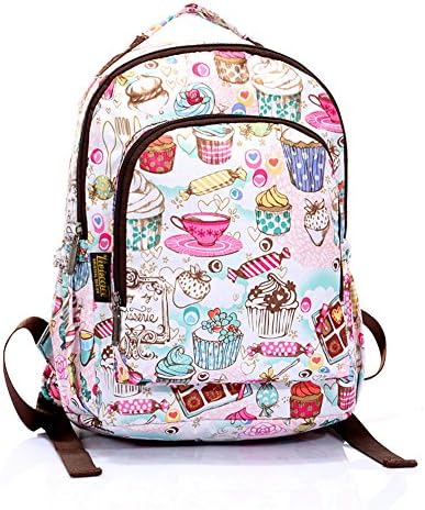 Anti Water Sprinkling Cute Print Backpack Bookbag for Teen Girls/boys Primary School Students