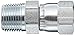 Eaton Weatherhead 9100X6X6 Carbon Steel SAE 37-Degree (JIC) Flare-Twin Fitting, Swivel, Adapter, 3/8