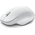 Microsoft Bluetooth Ergonomic Mouse - Glacier with comfortable thumb rest, up to 15months battery life. Works with Bluetooth enabled PCs/Laptops Windows/Mac/Chrome computers, 3.91" x 5.46" x 1.85"