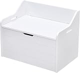 AVC Designs Toy Chest Ottoman Bench White MDF with Soft Close Hinges view 9