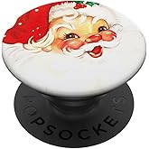 Vintage Cute Santa Claus Christmas PopSockets Adhesive PopGrip