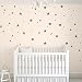 TOARTi Stars Wall Decals (124 Decals) Wall Stickers Removable Home Decoration Easy to Peel Stick Painted Walls Metallic Vinyl Polka Wall Decor Sticker for Baby Kids Nursery Bedroom (Gold Stars)