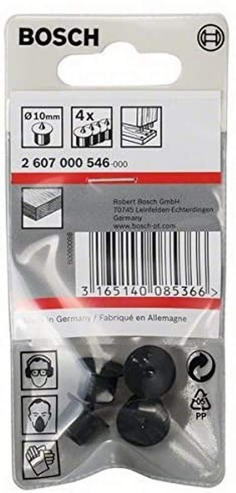 Bosch Accessories 2607000546 Dowel Positioner Set, Black, 10 mm, Set of 4 Pieces