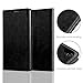 Cadorabo Book Case Compatible with Sony Xperia Z3 in Night Black - with Magnetic Closure, Stand Function and Card Slot - Wallet Etui Cover Pouch PU Leather Flip