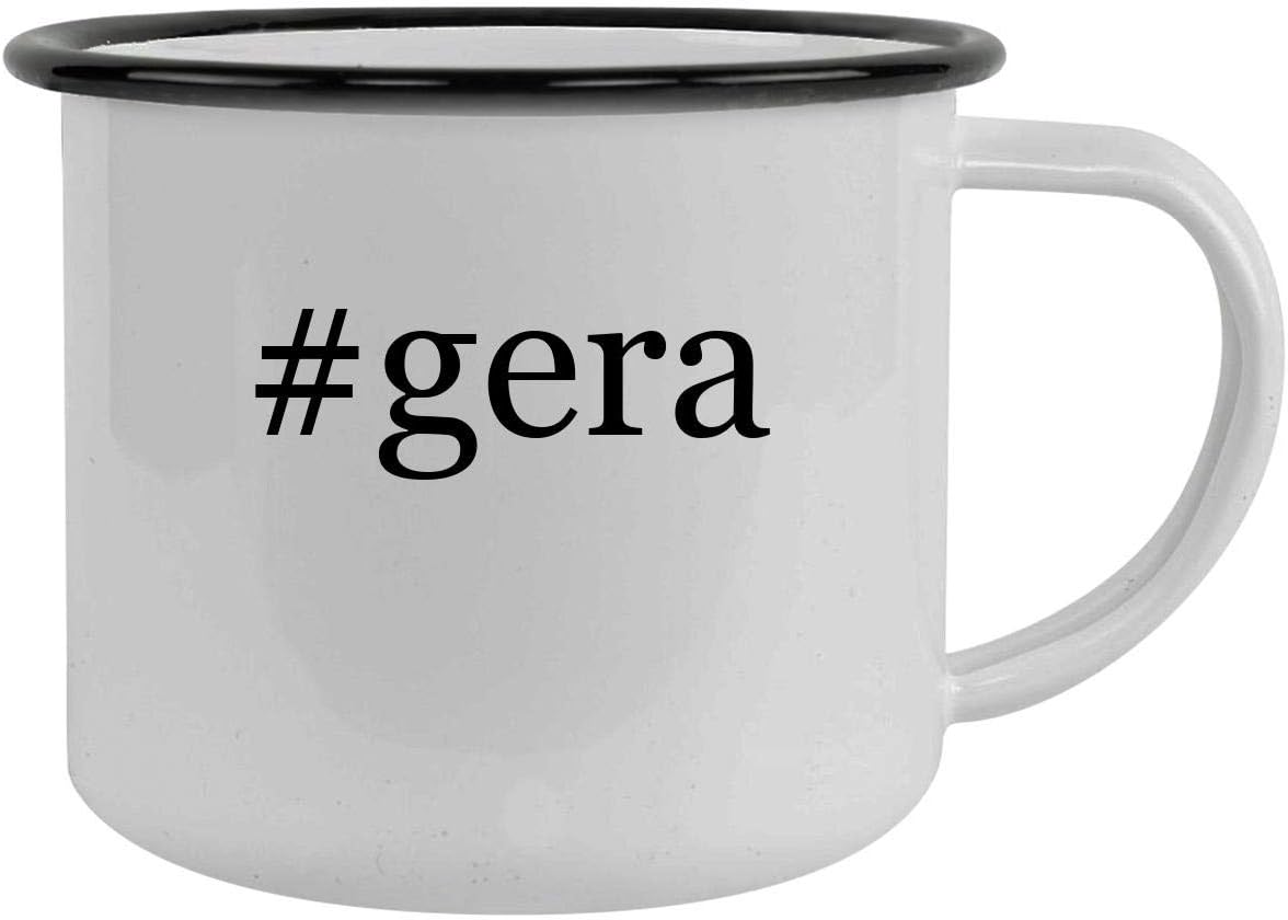 #gera - 12oz Hashtag Camping Mug Stainless Steel, Black