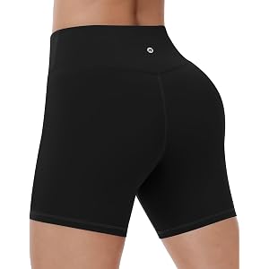 Moozava Women's 3"/5"/8" Workout Biker Shorts High Waisted Tummy Control Spandex Compression Shorts for Volleyball Yoga Gym