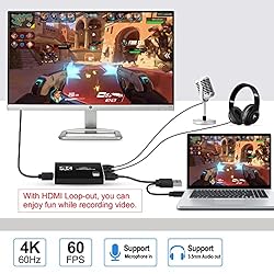 MOYOON Capture Card USB 3.0, 4K HDMI Video Capture