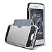 iPhone 7 Card Holder Case, Holds Cards, BULWARK Wallet Case Slim Fit Armor Air Cushion Technology Dual Layer Heavy Duty Shockproof Bumper Protective Cover for iPhone 7 4.7 inch