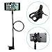iPhone Holder, Skiva Flexible Long Arms Cell Phone Clip Holder Stand for iPhone 6 6s Plus 5s SE, Samsung Galaxy S7 S6 Edge S5 S4 Note5 Note4, HTC One M9 M8 & more [Universal Fit] (Black)[Model:AH112]