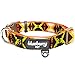 Blueberry Pet 2 Colors Soft & Comfy Southwestern Vintage Tribal Print Padded Adjustable Dog Collar, Extravagant Orange, Medium, Neck 14.5