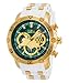 Invicta 23422 Men's Pro Diver Green & Gold Dial Steel & Silicone Strap Chronograph Watch