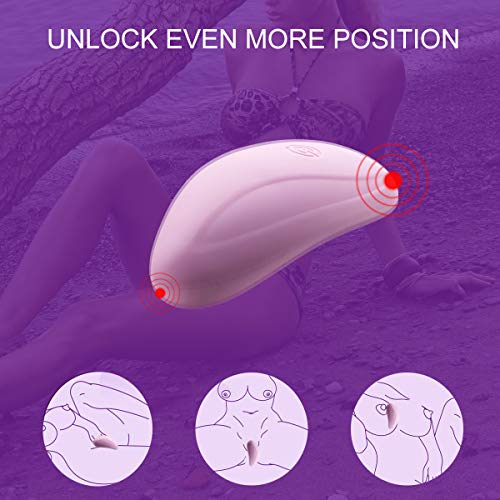 Full Silicone Wearable Vibrator Clitoral Vibartor G-Spot Vibrator Waterproof Rechargeable Invisible Clitoral Stimulator Sex Toys for Women Couples - Thumbnail 2