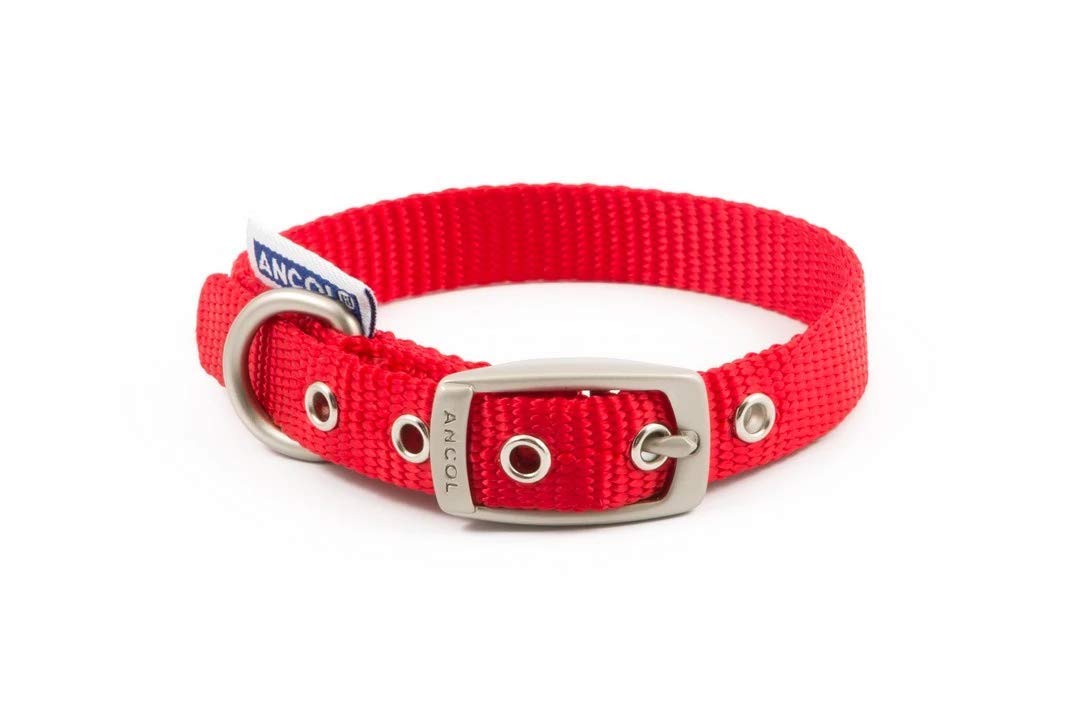 Ancol Heritage Nylon Dog Collar, Small, Red Amazon.co.uk Pet Supplies