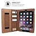 iPad Air 2 Case, Snugg Executive Brown Leather Smart Case Cover Apple iPad Air 2 Protective Flip Stand Cover with Auto Wake/Sleep