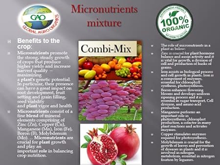 Organic Fertilizer Mix Micro Nutrient Essential Nutrient for All Types Indoor, Outdoor Plants and Gardens. Useful for All Types of Plants and Gardens for Spray,Soil and drip Application. (500)