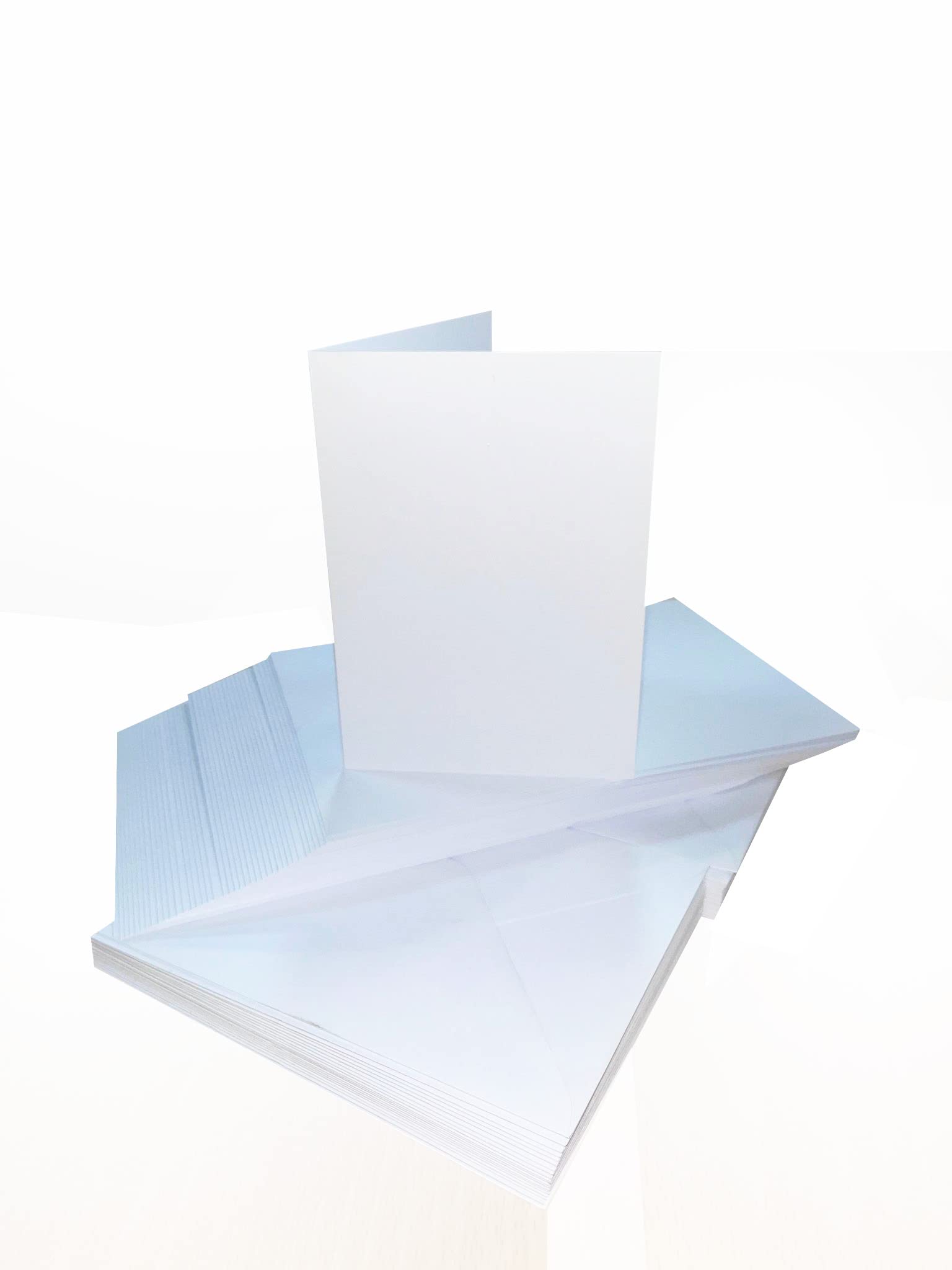 Craft UK 2383 Premium 40, 300 GSM C6 White Card & Envelopes