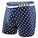 SAXX Underwear Co. M-3Six Five Boxer Navy Polka Dot L