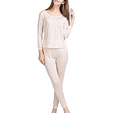 METWAY Women's Silk Long Johns MulberrySilk Long Underwear Thermal Underwear Sets Winter Base Layer