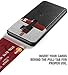 Galaxy S9 Plus Credit Card Case, Poetic Nubuck [Credit Card Slot][Pull-Tab] Credit Card ID Slot Case - Stylish Thin TPU + Premium Leather Back Case for Samsung Galaxy S9 Plus Black
