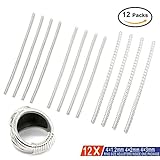 Ring Size Adjuster, Set of 12 with Jewelry Polishing Cloth, 3 Sizes (1.2mm/2mm/3mm) for Any Rings, Perfect for Loose Rings (12 PC)