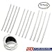 Ring Size Adjuster, Set of 12 with Jewelry Polishing Cloth, 3 Sizes (1.2mm/2mm/3mm) for Any Rings, Perfect for Loose Rings (12 PC)