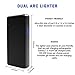 Dual Arc Plasma Lighter - USB Rechargeable, Windproof, Flameless, Butane Free, Electric Candle Lighter (Black)