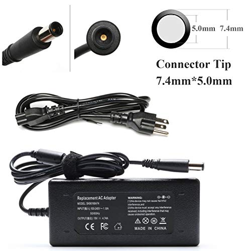 Dv7 AC Adapter Laptop Charger for Hp Elitebook 8460p 8470p 8440p 8560p 8760p 8460w 8470w 8570w 8770w Probook 4430s 4440s 4520s 4530s 4540s Power Supply Cord Plug-19V 4.74A 90W
