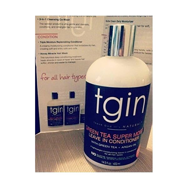 tgin Green Tea Super Moist Leavein Conditioner For Natural Hair Protective Styles Dry Hair