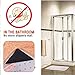 Rug Gripper -Anti Curling Non Slip Area Reusable Carpet Sticker Keeps Your Rug in Place and Makes Corners Flat Removable Washable Pad for Tile Floors, Carpets, Floor Mats, Wall, Black 4pcs