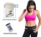 Running Belt Waist Packs with zipper easy to use | Runners Belt designed with 2-in-1 colors for iPhone and all Smartphones | 2 Bonuses: Guide to Running & Waterproof Phone case (XS-XL)