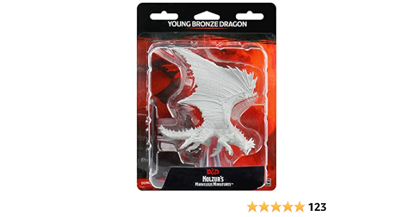 WizKids WK73710 D and D Nolzurs Marvelous Young Bronze Dragon Unpainted  Miniatures : Amazon.com.au: Toys \u0026 Games