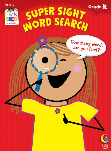 Super Sight Word Search Stick Kids Workbook, Grade K (Stick Kids Workbooks)