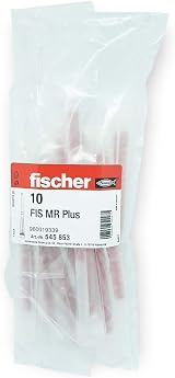 fischer MR FIS Mixer Red Plus Static Mixer for Injection Mortar Pack of 10 White view 2