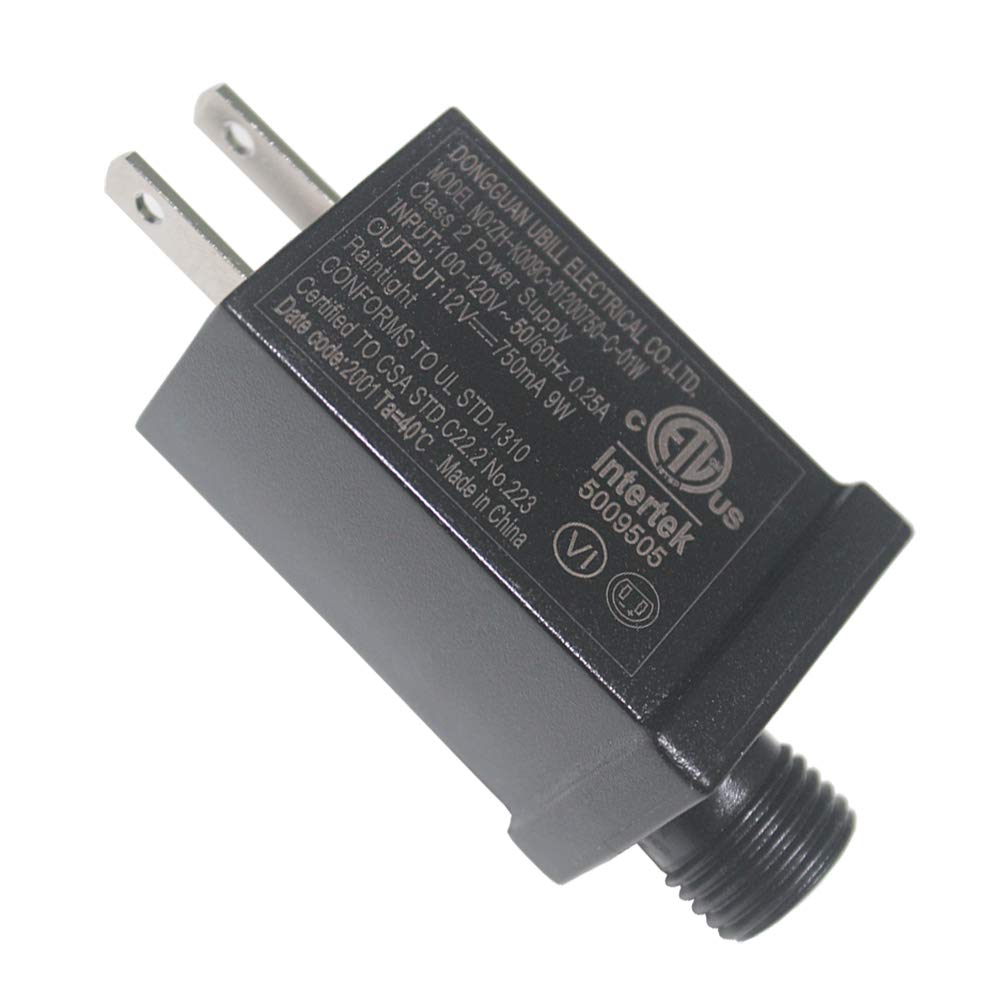 Photo 1 of 12V 9W Low Voltage LED Transformer Waterproof IP44 Seasonal LED Driver US Plug Adapter for String Lights, Projector Lights, Lawn Lamps