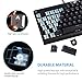 Mechanical Gaming Keyboard, Aitalk 87 Keys Anti-ghosting Waterproof Tenkeyless Keyboard with Blue Switches Easy Access Media Keys Wired Keyboard for Mac PC Gamers and Typists (Black)thumb 2