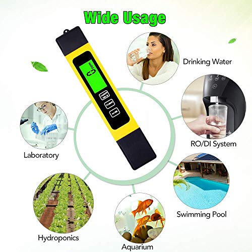 Hofun TDS Meter Digital Water Quality Tester, TDS, Temperature