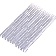Aluminum Heatsink, Grille Shape Heat Sink Cooling Fin for IC LED Power Transistor 100X60X10mm 16 Teeth