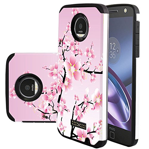 Moto z droid case, harryshell shock absorption drop pro…